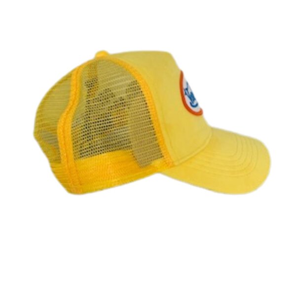 VON DUTCH HOLLYWOOD VELVET TRUCKER HAT IN YELLOW NWT - Picture 7 of 12